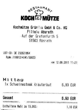 vbma Hffner Kochmtze Restaurant